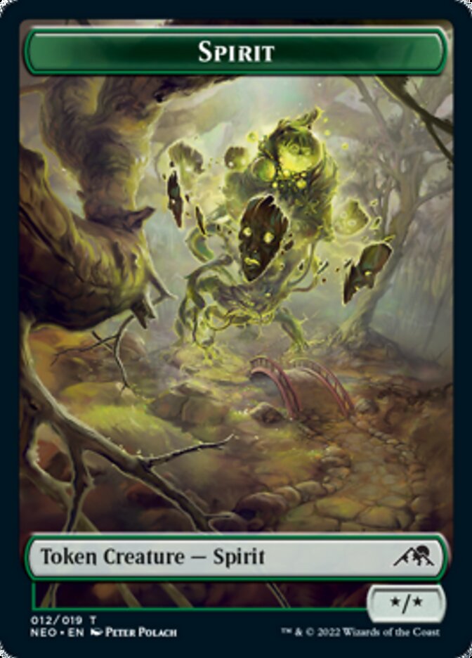 Samurai // Spirit (012) Double-sided Token [Kamigawa: Neon Dynasty Tokens] | Webway Games