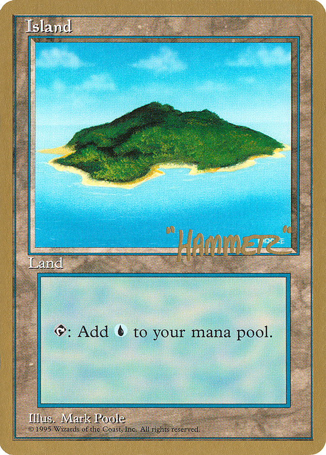 Island (shr367) (Shawn "Hammer" Regnier) [Pro Tour Collector Set] | Webway Games