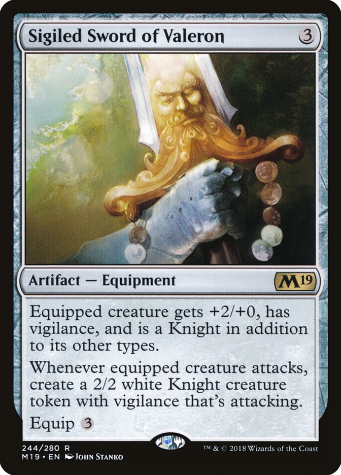 Sigiled Sword of Valeron [Core Set 2019] | Webway Games