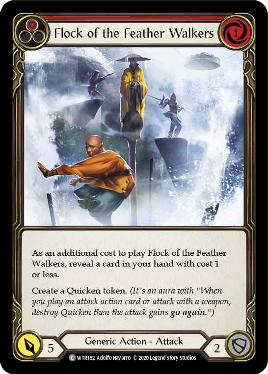 Flock of the Feather Walkers (Red) [U-WTR182] (Welcome to Rathe Unlimited)  Unlimited Rainbow Foil | Webway Games