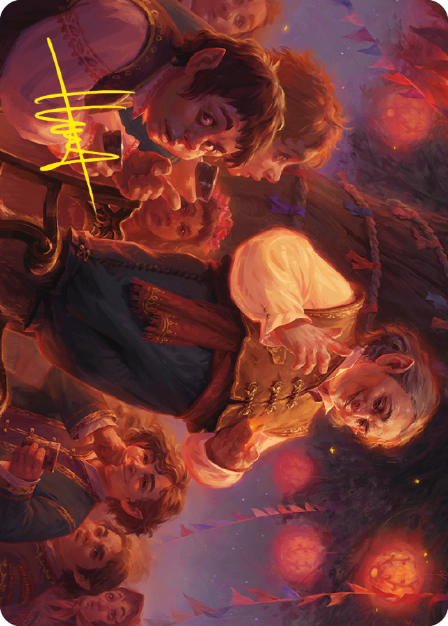 Bilbo, Retired Burglar Art Card (Gold-Stamped Signature) [The Lord of the Rings: Tales of Middle-earth Art Series] | Webway Games