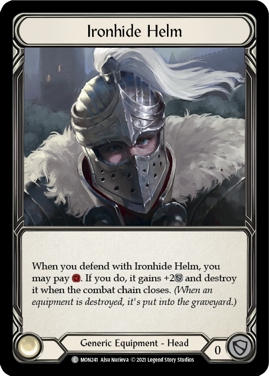 Ironhide Helm (Cold Foil) [MON241-CF] 1st Edition Cold Foil