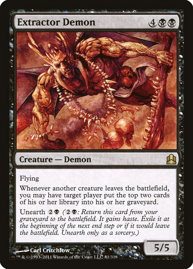 Extractor Demon [Commander 2011] | Webway Games
