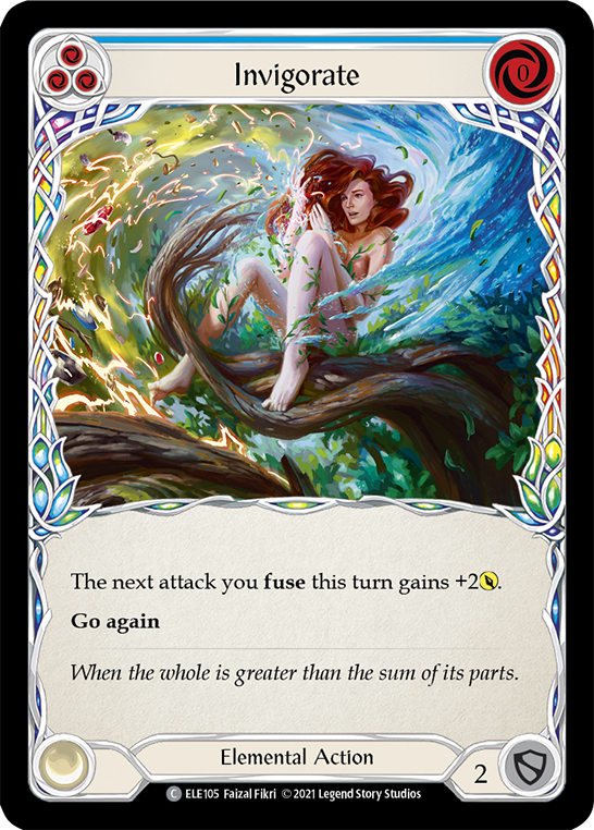 Invigorate (Blue) [ELE105] (Tales of Aria)  1st Edition Normal | Webway Games