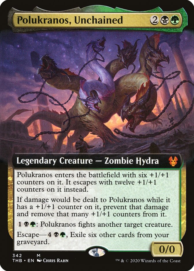 Polukranos, Unchained (Extended Art) [Theros Beyond Death] | Webway Games