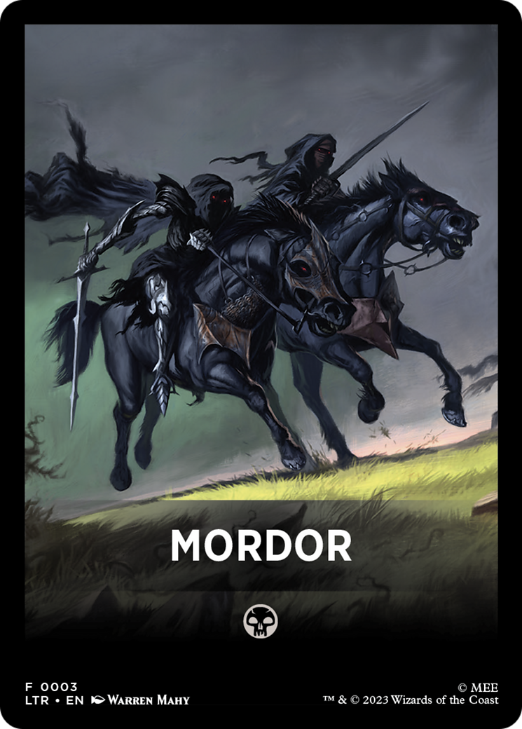 Mordor Theme Card [The Lord of the Rings: Tales of Middle-Earth Tokens] | Webway Games