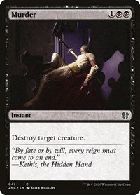 Murder [Zendikar Rising Commander] | Webway Games
