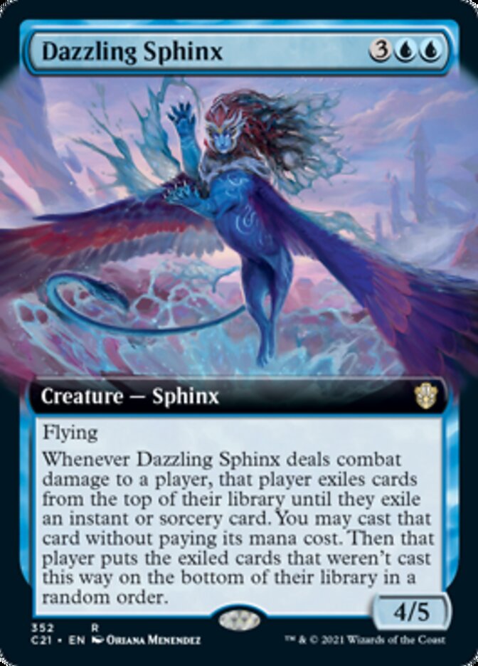 Dazzling Sphinx (Extended) [Commander 2021] | Webway Games