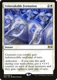 Unbreakable Formation [Ravnica Allegiance Promos] | Webway Games