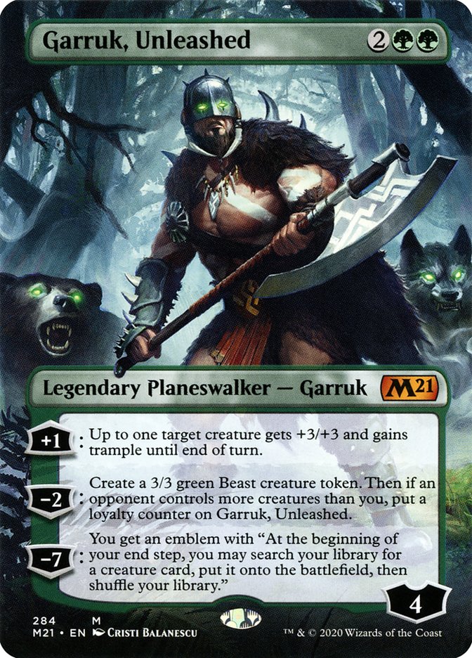 Garruk, Unleashed (Borderless) [Core Set 2021] | Webway Games