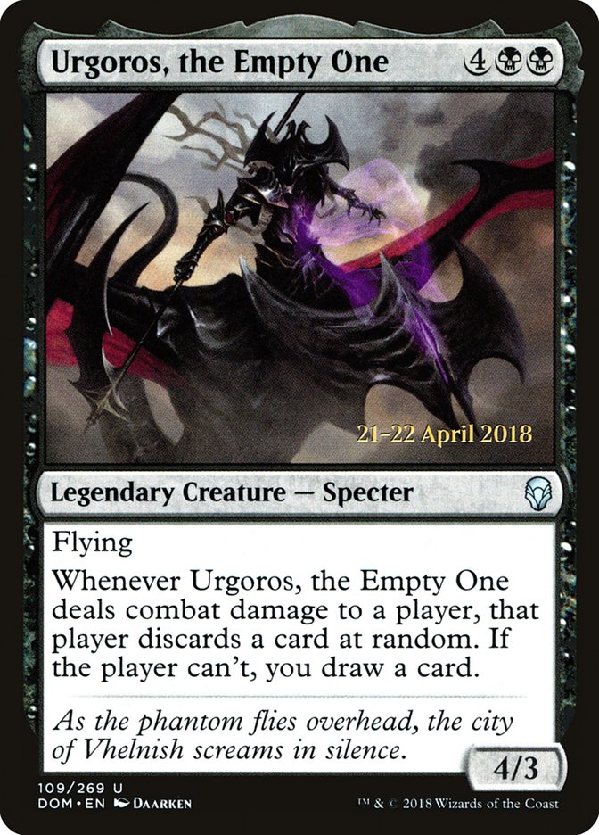 Urgoros, the Empty One  (Prerelease) [Dominaria Prerelease Promos] | Webway Games