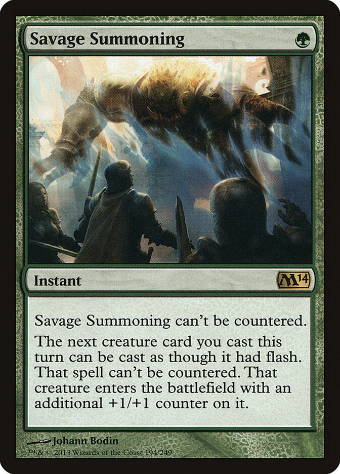 Savage Summoning [Magic 2014] | Webway Games