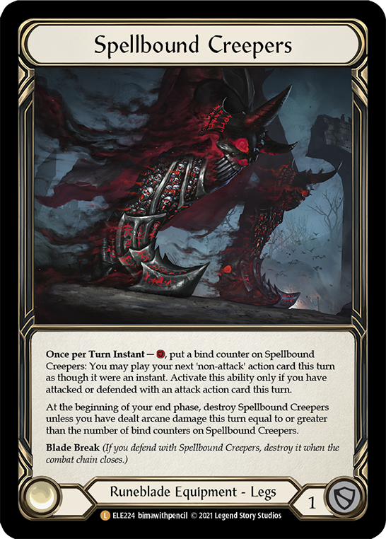 Spellbound Creepers [ELE224] (Tales of Aria)  1st Edition Cold Foil | Webway Games