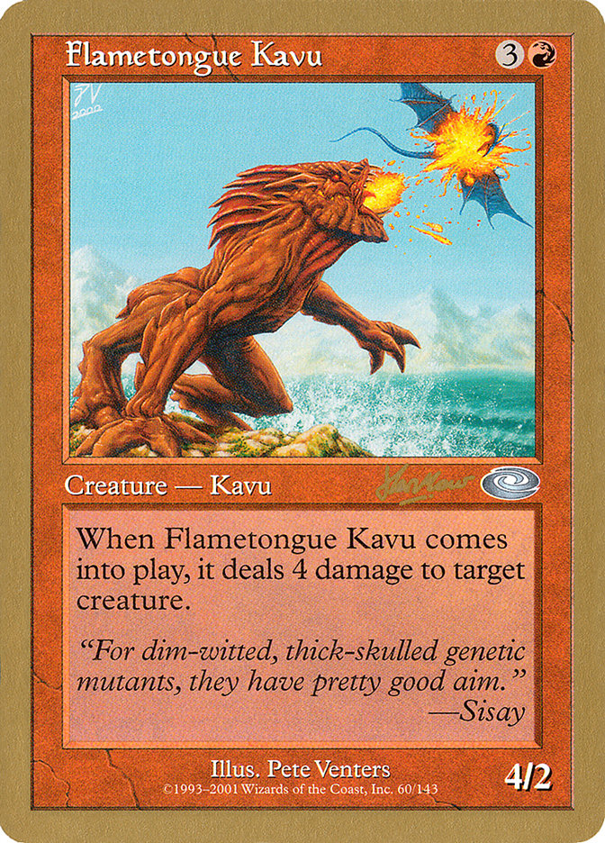 Flametongue Kavu (Sim Han How) [World Championship Decks 2002] | Webway Games