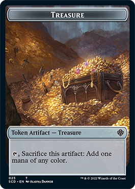 Treasure // Treasure Double-Sided Token [Starter Commander Decks] | Webway Games