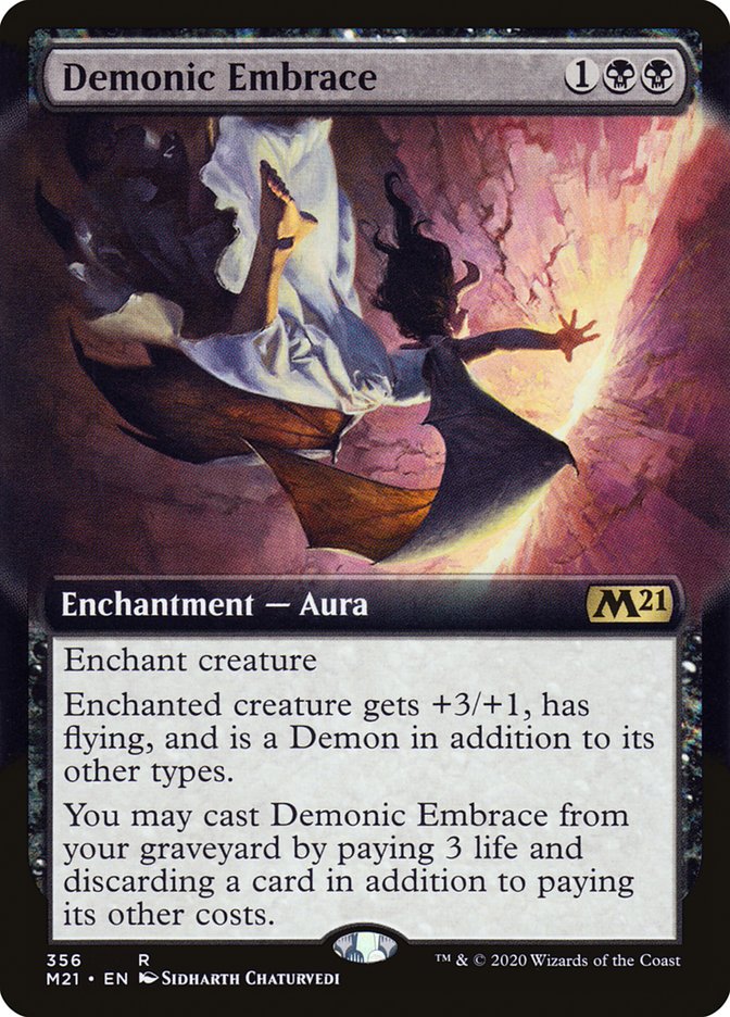 Demonic Embrace (Extended Art) [Core Set 2021] | Webway Games