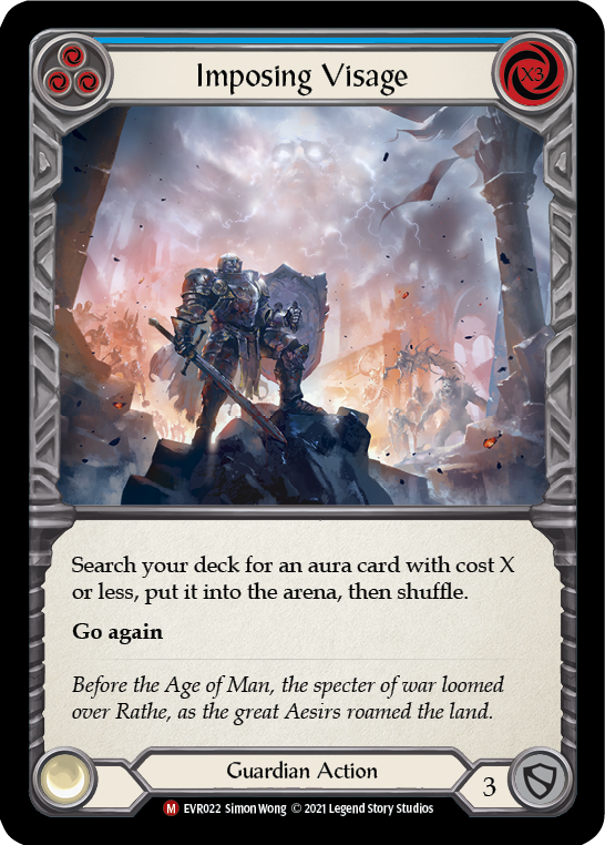 Imposing Visage [EVR022] (Everfest)  1st Edition Rainbow Foil | Webway Games
