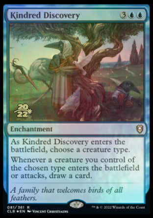 Kindred Discovery [Commander Legends: Battle for Baldur's Gate Prerelease Promos] | Webway Games
