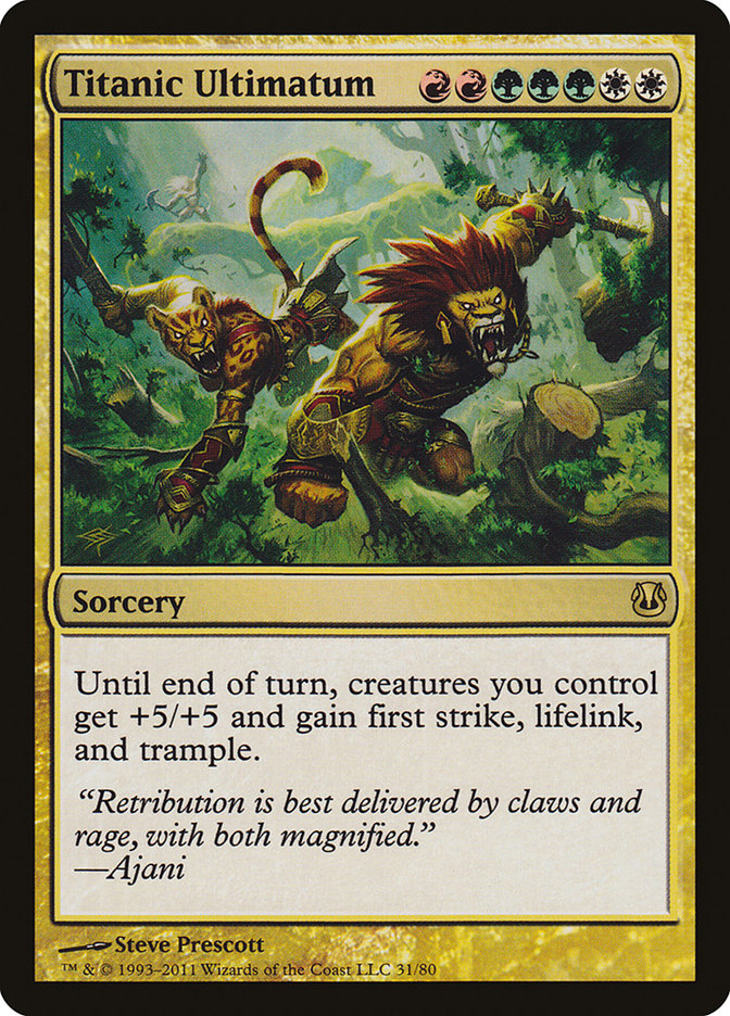 Titanic Ultimatum [Duel Decks: Ajani vs. Nicol Bolas] | Webway Games