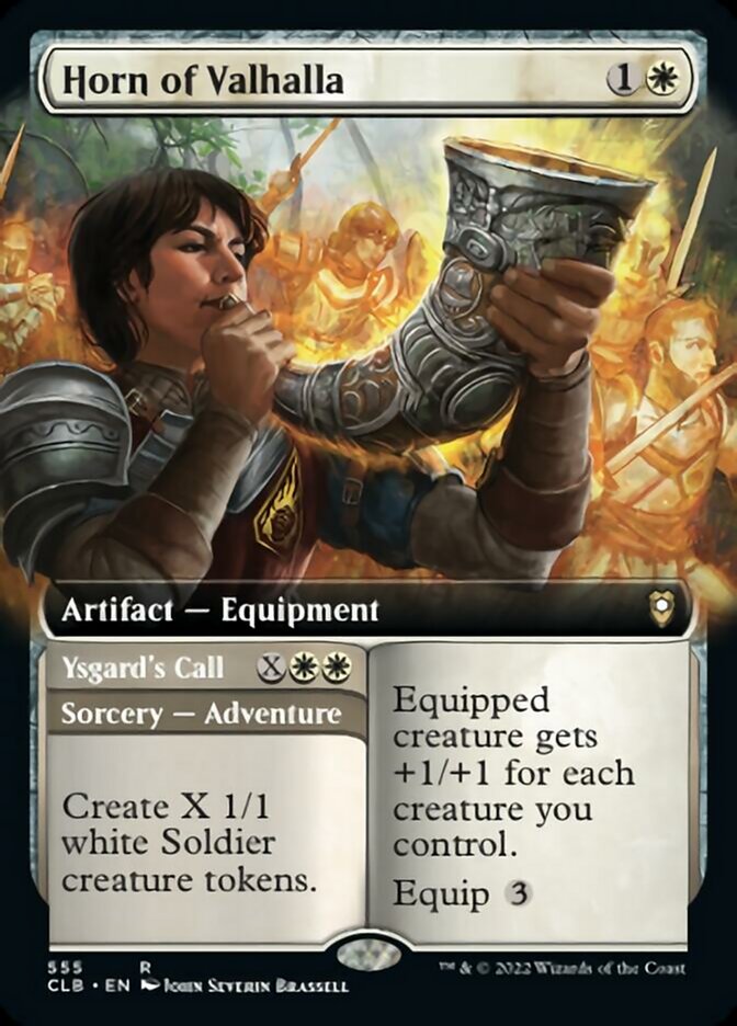 Horn of Valhalla // Ysgard's Call (Extended Art) [Commander Legends: Battle for Baldur's Gate] | Webway Games