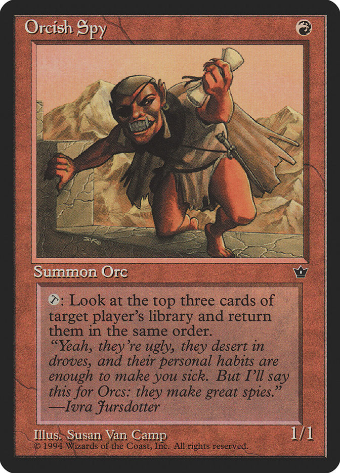 Orcish Spy (Susan Van Camp) [Fallen Empires] | Webway Games
