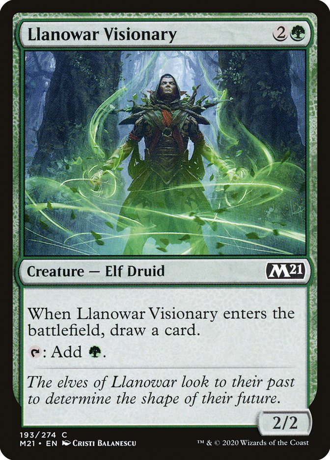 Llanowar Visionary [Core Set 2021] | Webway Games