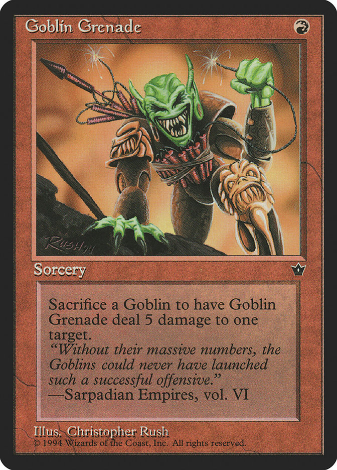 Goblin Grenade (Christopher Rush) [Fallen Empires] | Webway Games