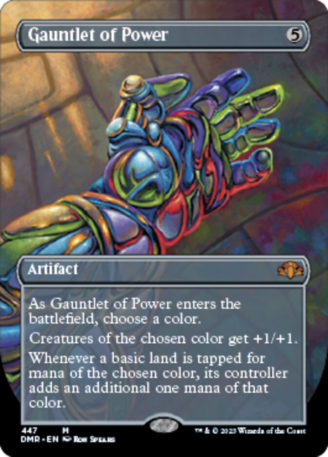 Gauntlet of Power (Borderless Alternate Art) [Dominaria Remastered] | Webway Games