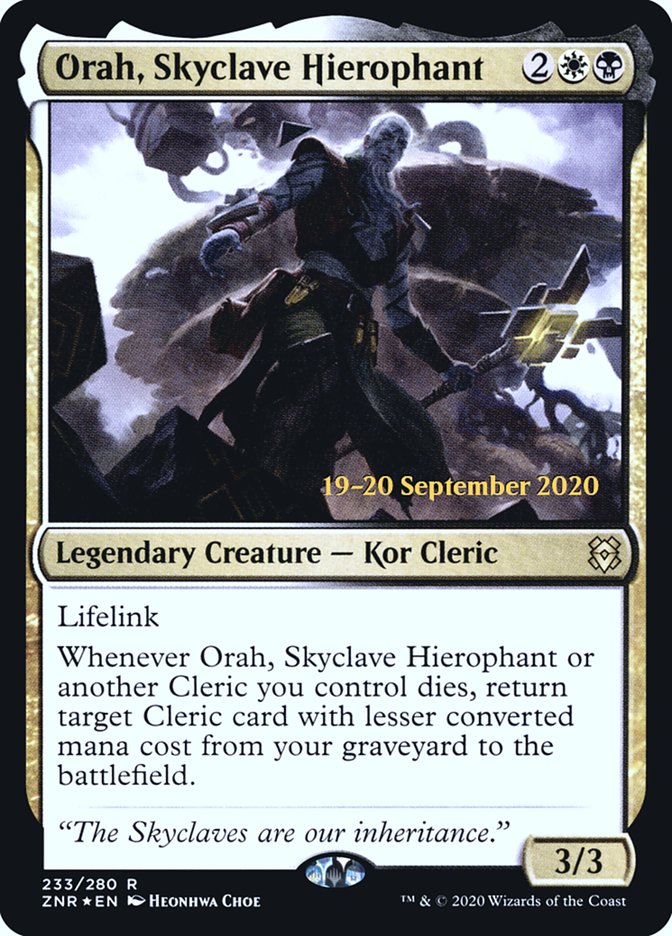 Orah, Skyclave Hierophant  [Zendikar Rising Prerelease Promos] | Webway Games