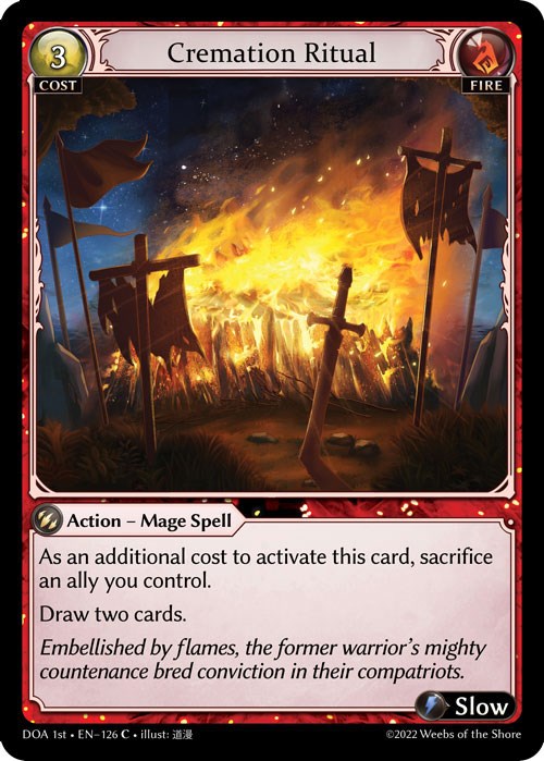 Cremation Ritual (126) [Dawn of Ashes: 1st Edition] | Webway Games