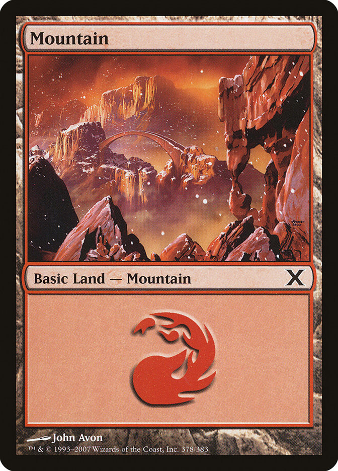 Mountain (378) [Tenth Edition] | Webway Games