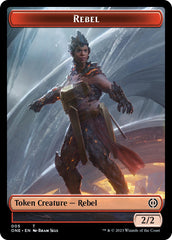 Rebel // Goblin Double-Sided Token [Phyrexia: All Will Be One Commander Tokens] | Webway Games