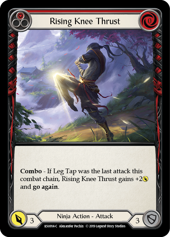 Rising Knee Thrust (Red) [KSU014-C] 1st Edition Normal | Webway Games