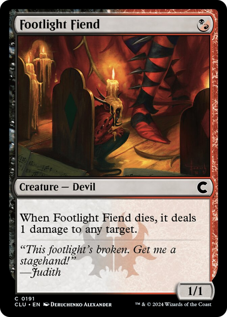 Footlight Fiend [Ravnica: Clue Edition] | Webway Games