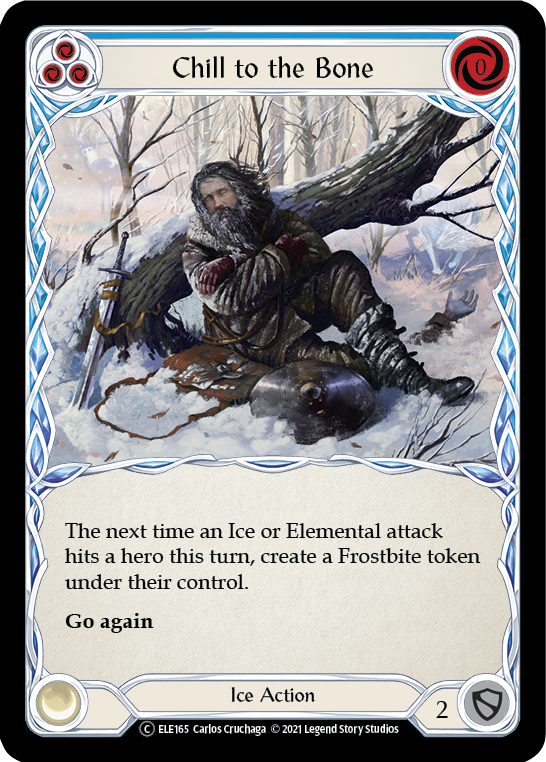 Chill to the Bone (Blue) [U-ELE165] Unlimited Rainbow Foil | Webway Games