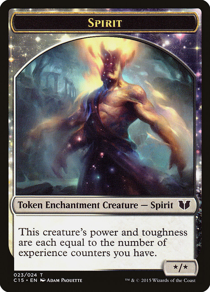 Knight (005) // Spirit (023) Double-Sided Token [Commander 2015 Tokens] | Webway Games