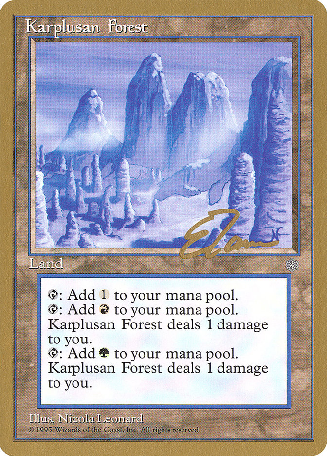 Karplusan Forest (Eric Tam) [Pro Tour Collector Set] | Webway Games