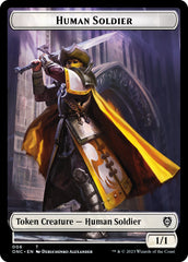 Human Soldier // Elephant Double-Sided Token [Phyrexia: All Will Be One Commander Tokens] | Webway Games