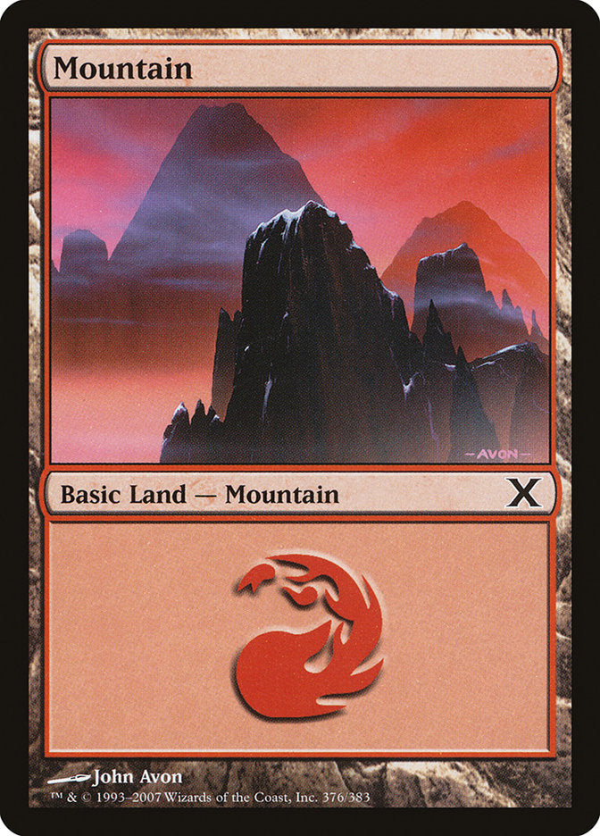 Mountain (376) [Tenth Edition] | Webway Games