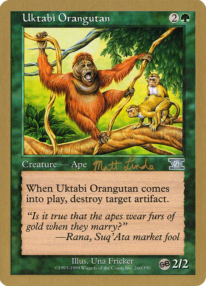 Uktabi Orangutan (Matt Linde) (SB) [World Championship Decks 1999] | Webway Games