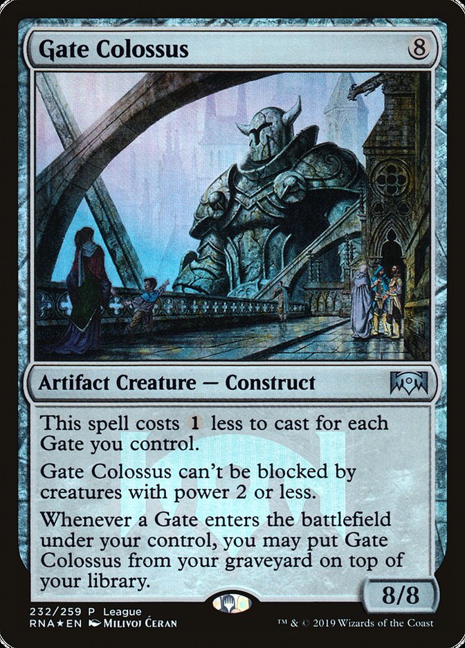 Gate Colossus (League) [Ravnica Allegiance Promos] | Webway Games