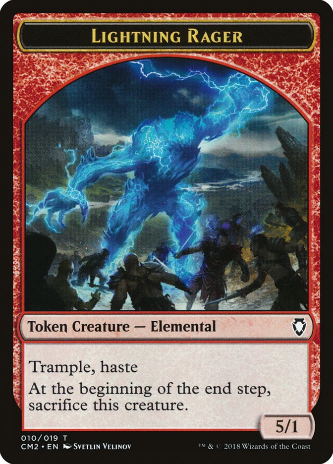 Lightning Rager Token [Commander Anthology Volume II Tokens] | Webway Games