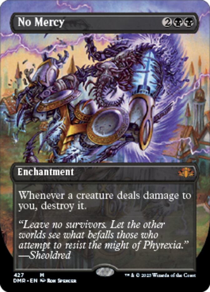 No Mercy (Borderless Alternate Art) [Dominaria Remastered] | Webway Games