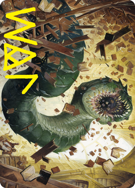 Bookwurm Art Card (Gold-Stamped Signature) [Strixhaven: School of Mages Art Series] | Webway Games