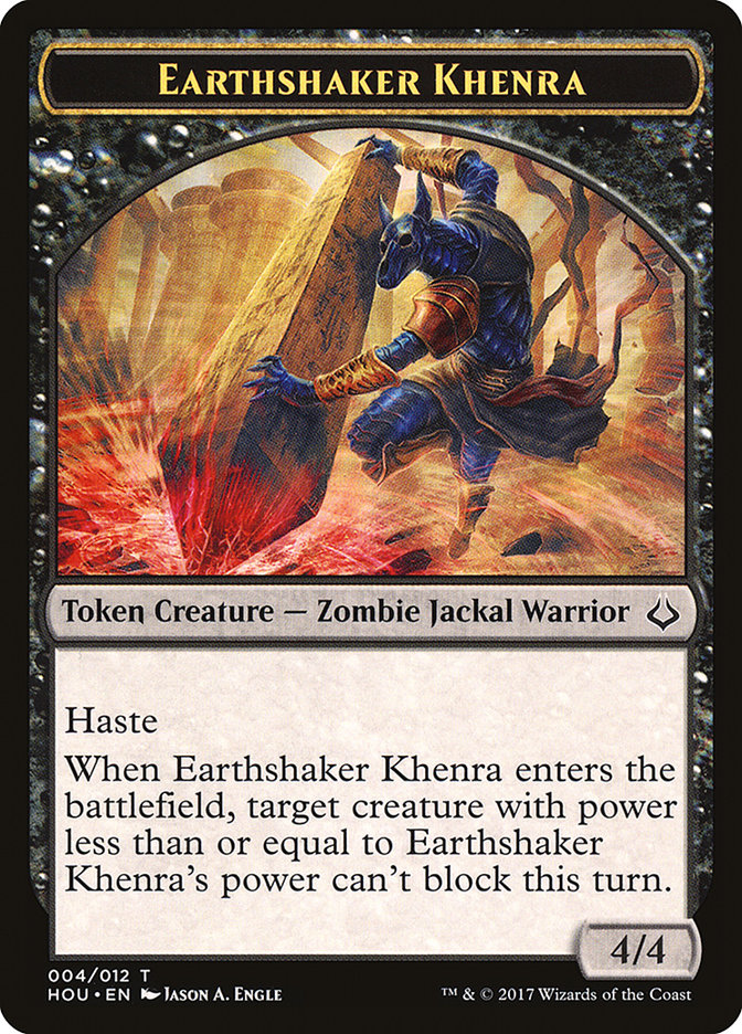 Earthshaker Khenra Token [Hour of Devastation Tokens] | Webway Games