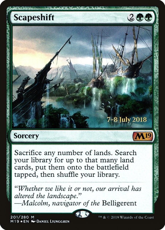 Scapeshift  (Prerelease) [Core Set 2019 Prerelease Promos] | Webway Games