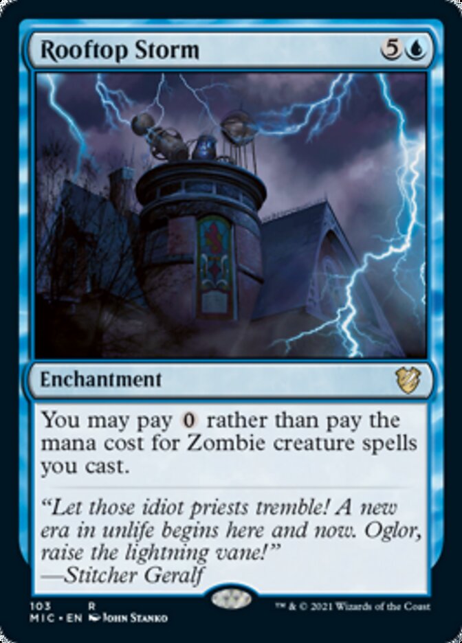 Rooftop Storm [Innistrad: Midnight Hunt Commander] | Webway Games
