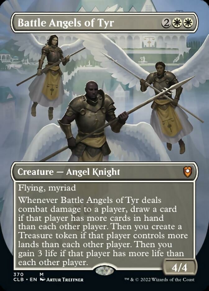 Battle Angels of Tyr (Borderless Alternate Art) [Commander Legends: Battle for Baldur's Gate] | Webway Games