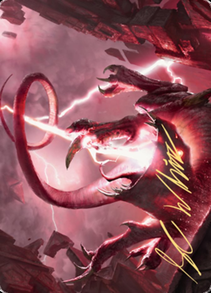 Thundering Rebuke Art Card (Gold-Stamped Signature) [Zendikar Rising Art Series] | Webway Games