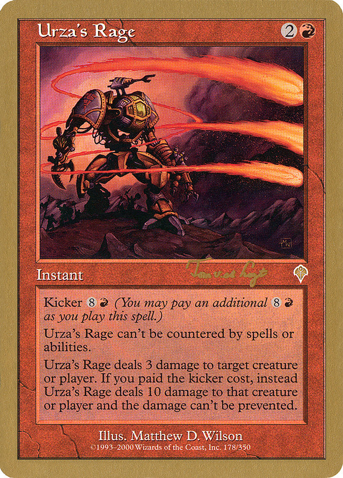 Urza's Rage (Tom van de Logt) [World Championship Decks 2001] | Webway Games